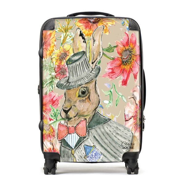 Claire Louise Cottage Floral Hare Suitcase