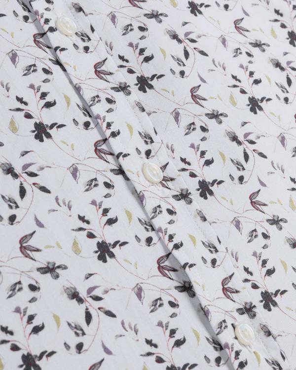 Steel & Jelly Limited Edition Sketch Floral Slim Fit Shirt