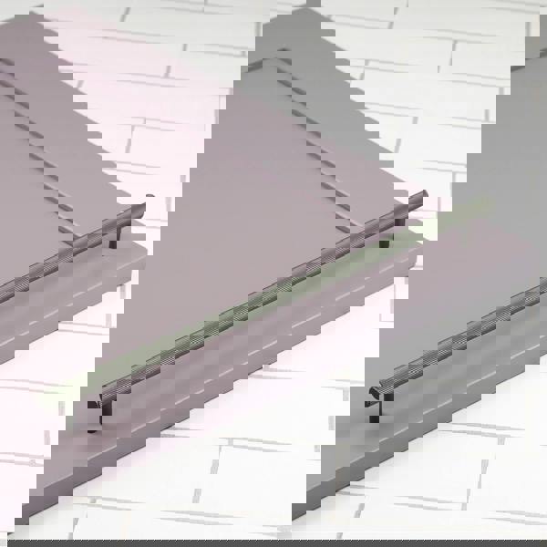 Handle & Home Dark Grey Anthracite Reeded Handles