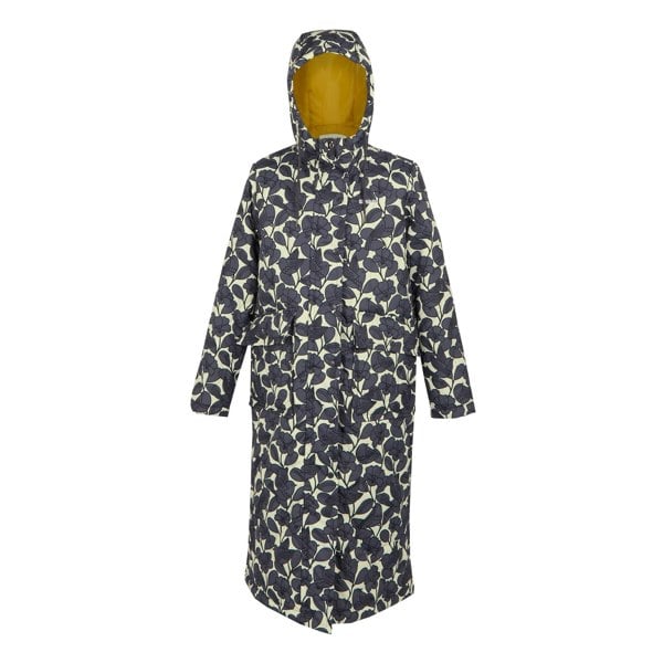 Regatta Womens/Ladies Orla Kiely Birdy Quilted Long Jacket - Grey