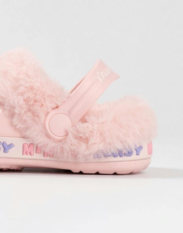 Disney Minnie Mouse Girls Pink Minnie and Daisy Fur Lined Clogs