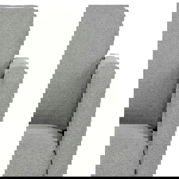 Dorel Home Fabry 3-Seater Sofa in Fabric Grey with Steel Legs