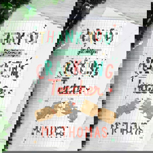 Personalised Memento Company Personalised Cracking Teacher Card