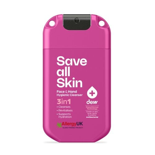 Dew 3-in-1 Face & Hand Hygienic Cleanser 30ml mist - Electric Fuchsia