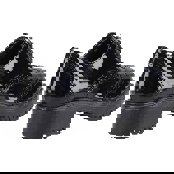 Hush Puppies Athena Patent Leather Girls's Black Brogues