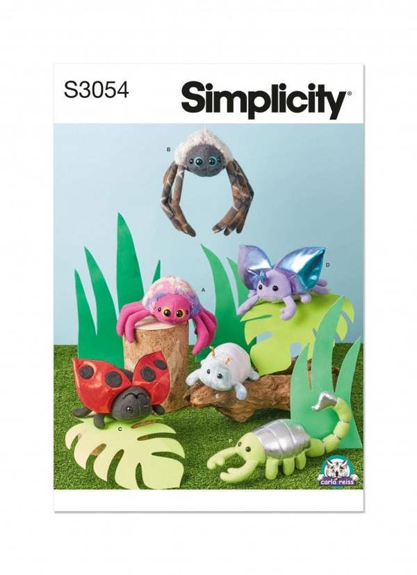 Simplicity Sewing Pattern 3054, Toys OS (One Size) - Intermediate