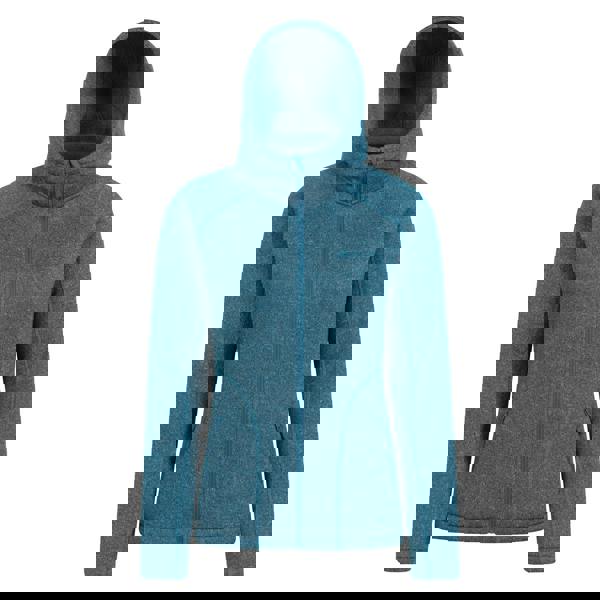 Mountain Warehouse Womens/Ladies Nevis Faux Fur Lined Full Zip Hoodie - Dark Teal