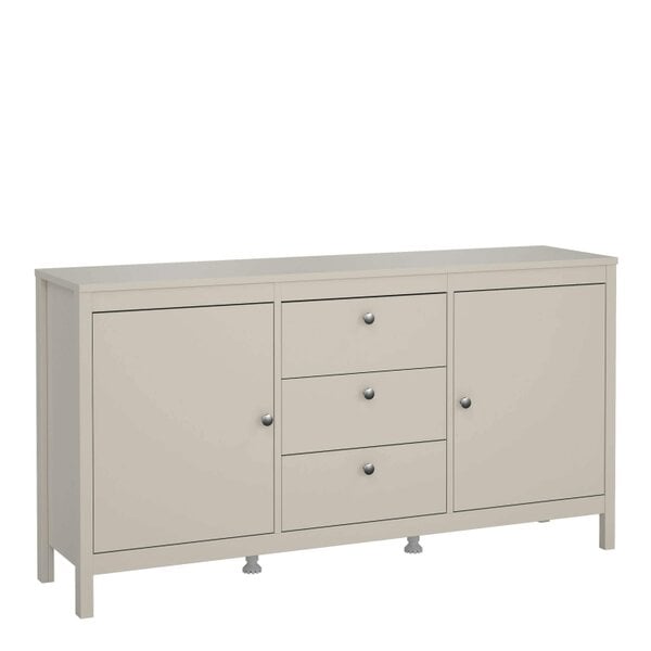 Wyld Haus Gossmere Natural Cashmere Sideboard 3 Drawers 2 Doors