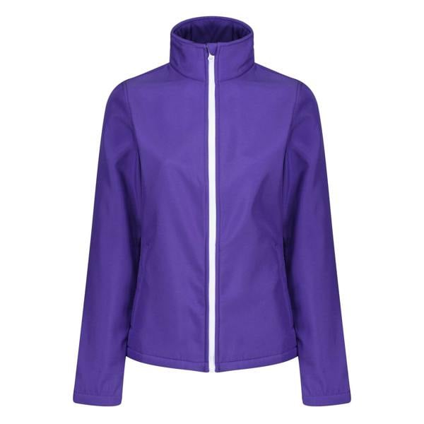 Regatta Standout Womens/Ladies Ablaze Printable Soft Shell Jacket - Purple/Black