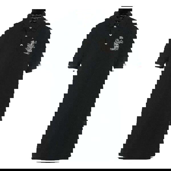 Aquascutum Unisex Adult Branded Sleeve Polo Shirt - Black - 