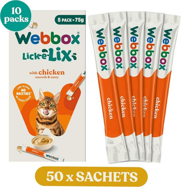 Webbox Lick-e-Lix Chicken Cat Treats