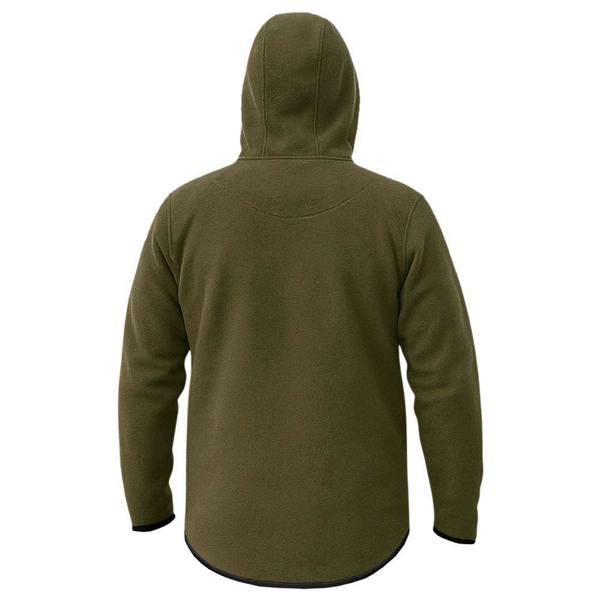 Game Alpine fleece hunting smock in Olive green a lightweight fleece hoodie with a 1/4 zip