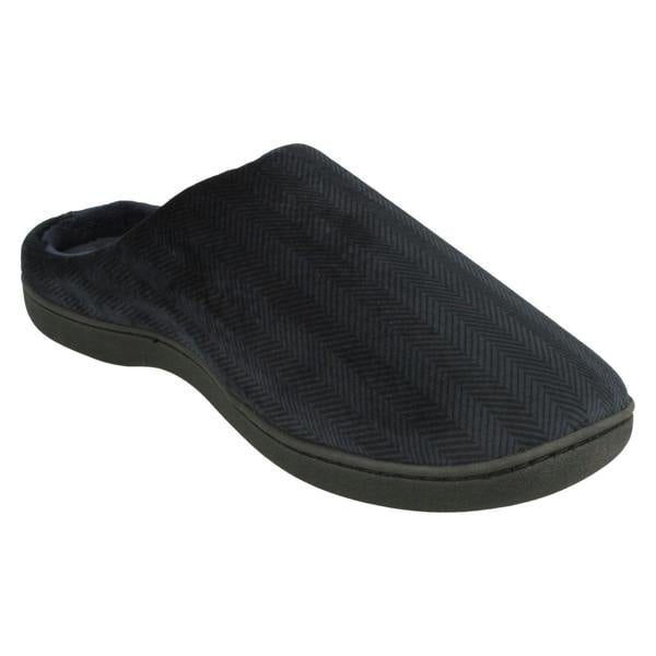 Mens So Comfy Slip On Velour Mule Slippers Stan