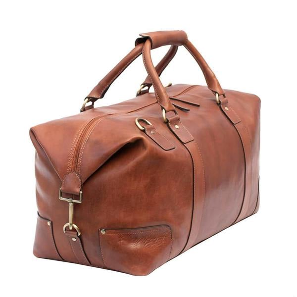 PRIMEHIDE Leather Holdall Vintage Style Duffle Bag Ridgeback