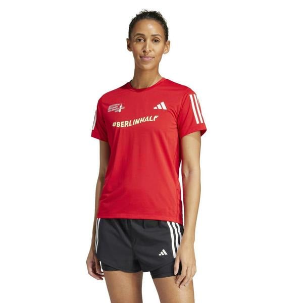 Adidas Womens/Ladies Berlin Half Marathon 24 T-Shirt - Red - 