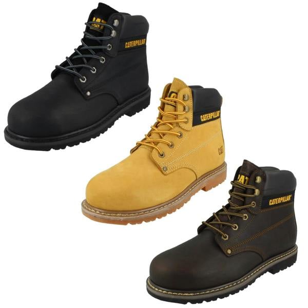 Caterpillar Mens Caterpillar Lace Up Leather Wide Safety Boots - Powerplant Sb Hro P72462