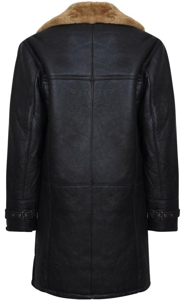 Infinity Leather Mens Warm Shearling Sheepskin Coat-Cologne