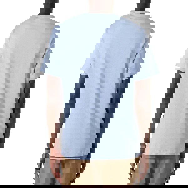 Loewe Tonal Logo Relaxed Fit Blue Pocket T-Shirt