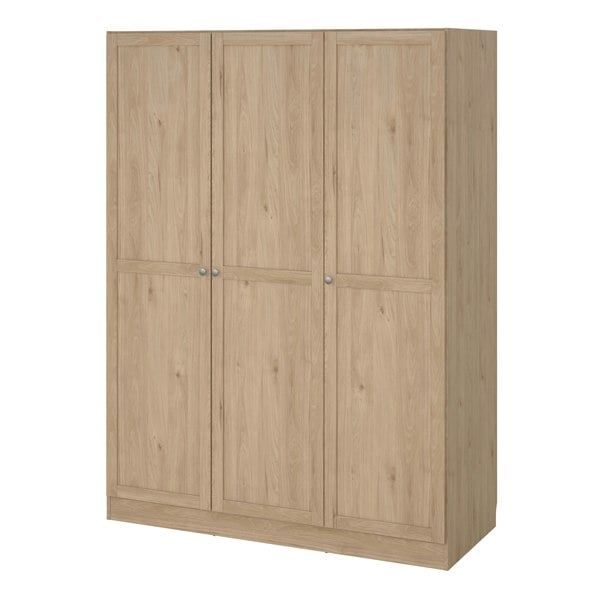 Furniture To Go Brande Wardrobe with 3 Frame Doors in Jackson Hickory