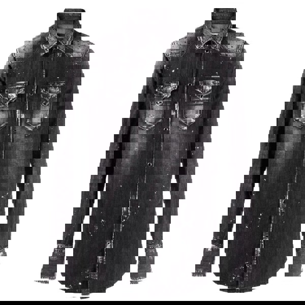 Dsquared2 Classic Western Shirt Black Denim Shirt