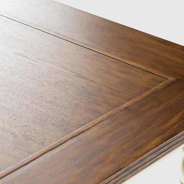 Statement Furniture Queensbury Large Dining Table with Oak Top