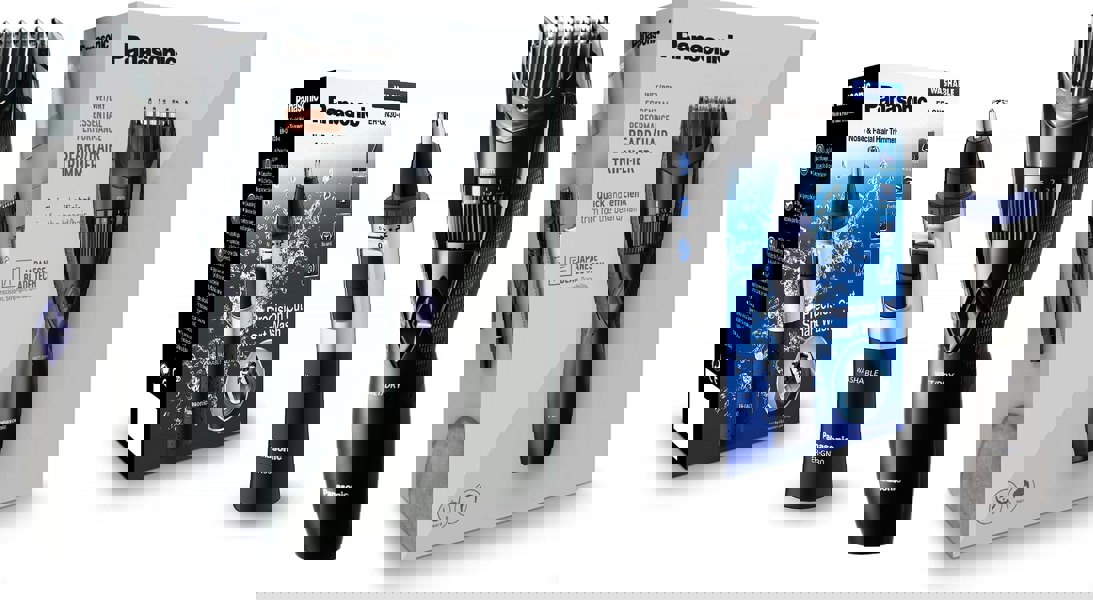 Panasonic ER-GB37 + ER-GN30 Beard & Facial Hair Trimmer Bundle - Free Gift RRP £10!
