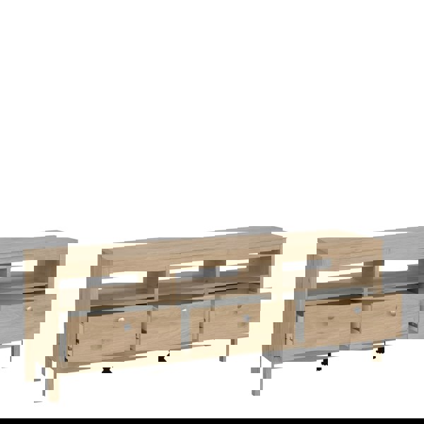 Furniture To Go Madrid TV Unit 3 Drawers in Jackson Hickory Oak