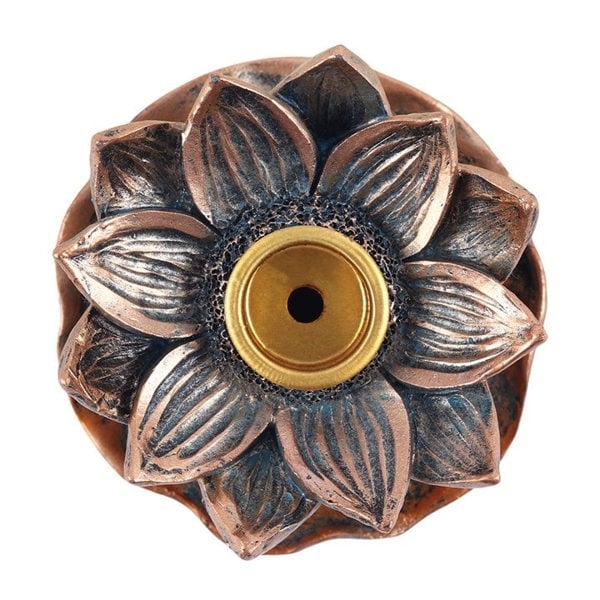 Serano Bronze Lotus Backflow Incense Burner