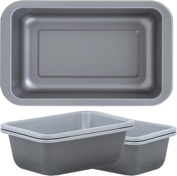Set of 2 Air Fryer Rectangular Dishes Mini 16.5cm Non-Stick Low Carbon Steel