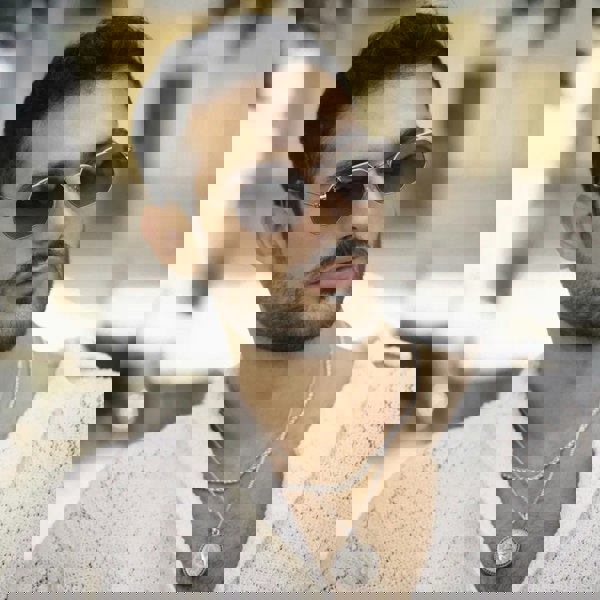 De-Gamme Napoli - Retro Rectangle Polarized Sunglasses