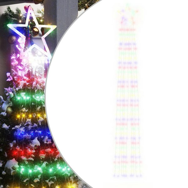 Berkfield Christmas Tree light 320 LEDs Colourful 375 cm