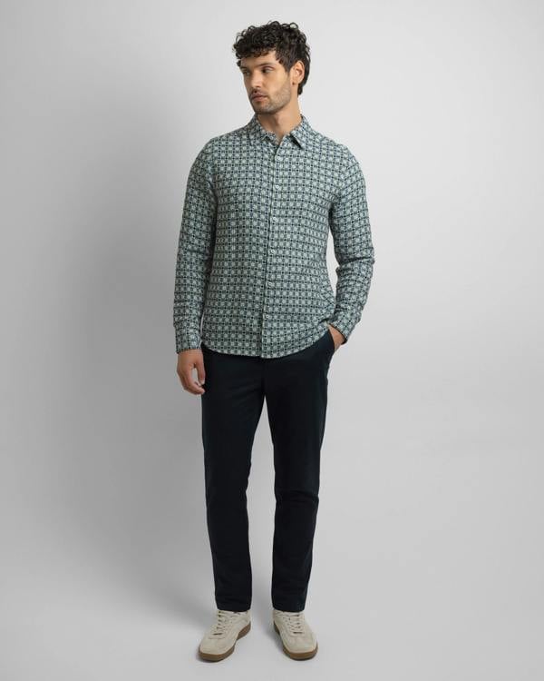 Steel & Jelly Poynton - Abstract Check Long Sleeve Shirt