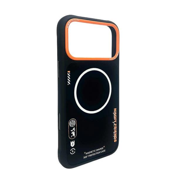 Nimmy Friends Nimmy Cool & Cute 2.0 Case with MagSafe for iPhone 17 Pro Max 6.9" Black Orange - N-YJKM-CX2.0-IP17-PRO-MAX-01