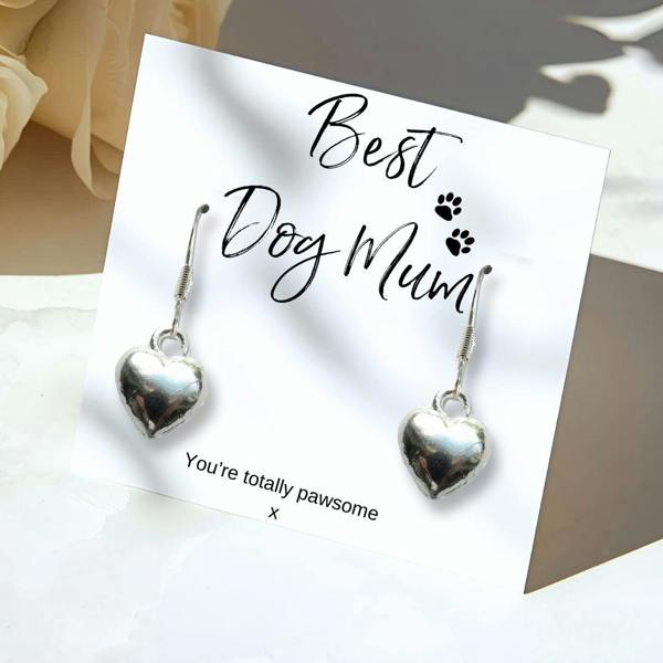 Aye Do Gifts Best Dog Mum Earrings with Gift Card