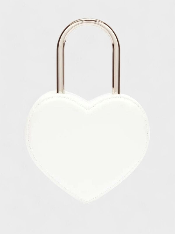 Ambush Heart Padlock Bag White - Supplied FashionAmbush