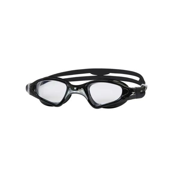 Black Zoggs Spectra Swim Goggles with clear lenses and adjustable straps