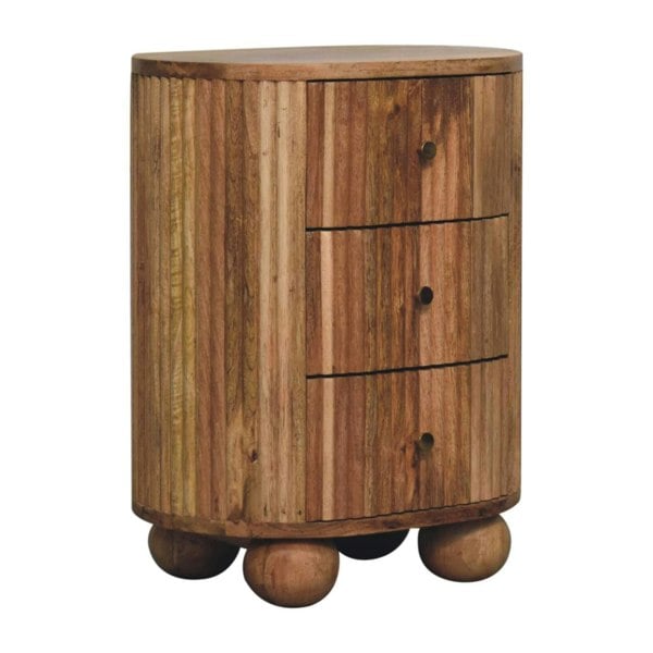 Artisan Furniture Soba Ball 3 Drawer Bedside