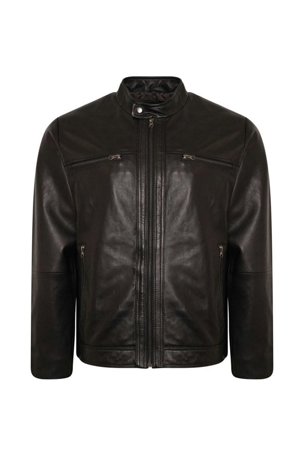 Pelle D’annata Walter Leather Jacket in Black