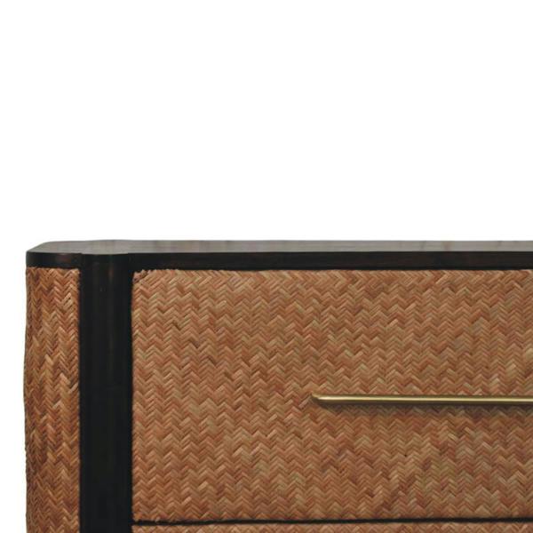 Artisan Furniture Solid Wood Havana Weave 3 Drawer Chest