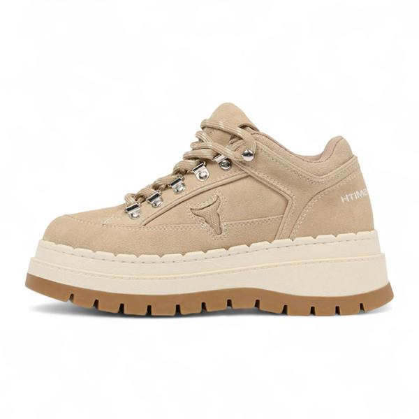 Windsorsmuth Ultimatum - Women's Sand Brown Chunky Platform Sneakers