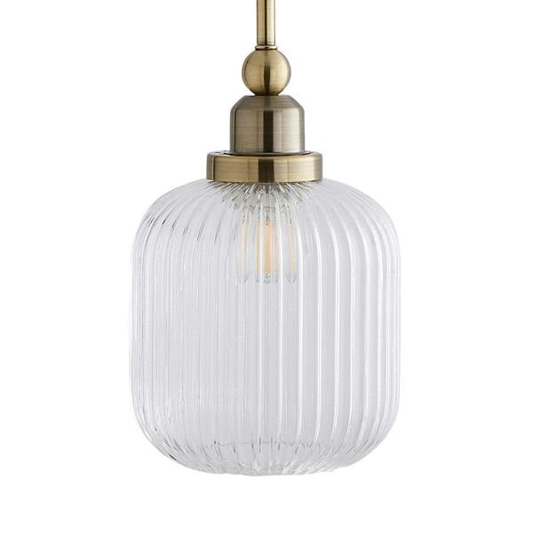 Pagazzi Lighting Riva Antique Brass Single Pendant
