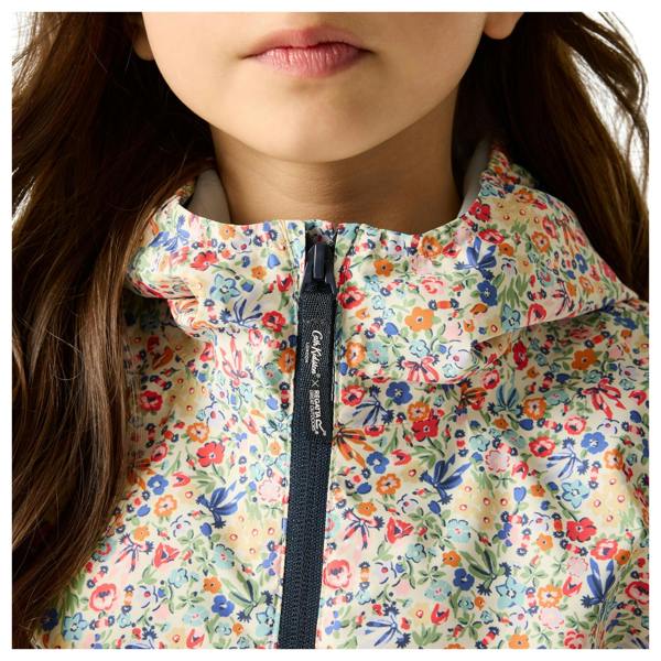 Regatta Girls Cath Kidston Floral Waterproof Jacket - Powder Lilac/Pink Haze - 