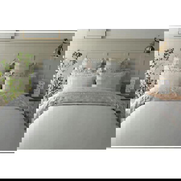 Belledorm Egyptian Cotton Flat Duvet Cover - Platinum - 