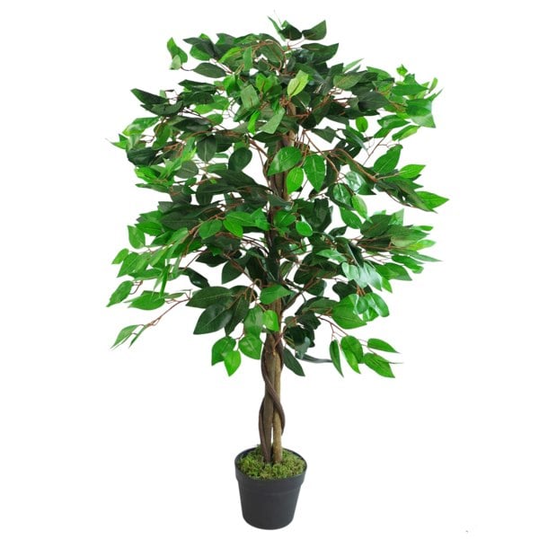 Leaf 110cm Large Artificial Bushy Ficus Tree