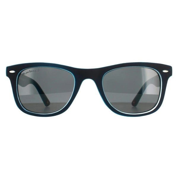 Montana Sunglasses MP41 C Black Blue Rubbertouch Grey Polarized