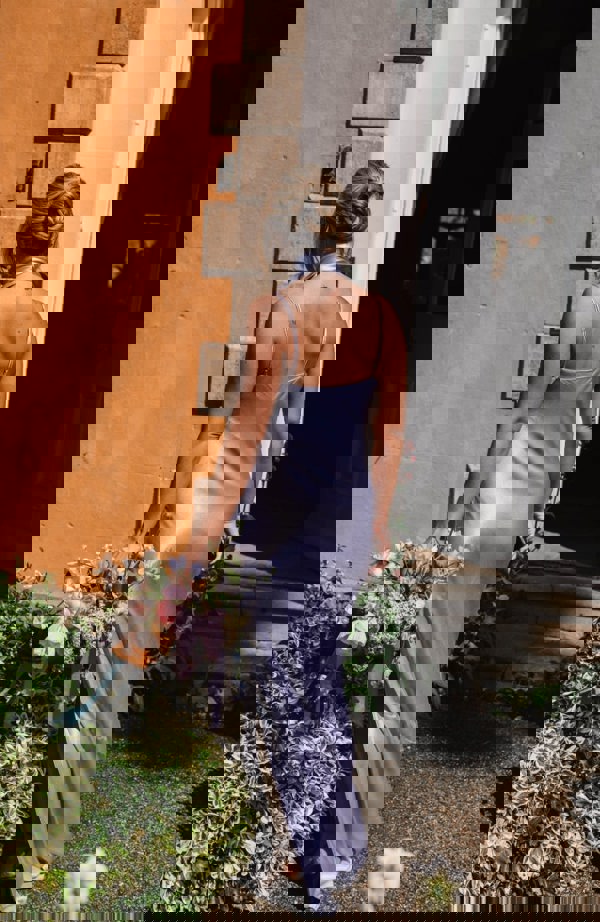 Rewritten London Pollenca Bridesmaid Dress in Lilac Satin