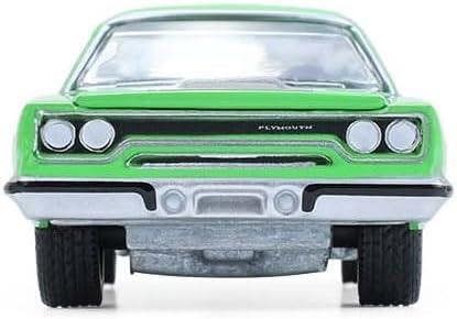 MCSlots Plymouth Road Runner 1970 Green 1:64 Scale Greenlight 13370B