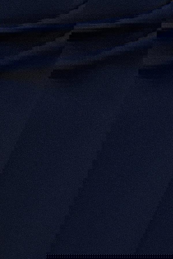 One Shoulder Chiffon Cape Crepe Maxi Dress - Navy Blue DR4982