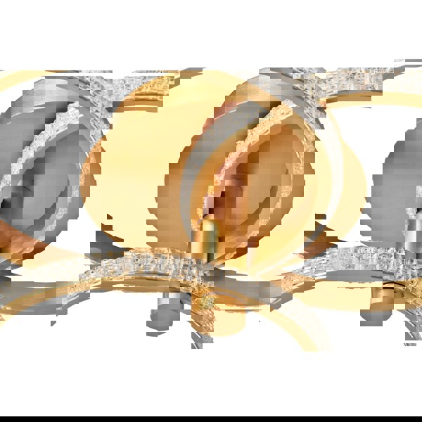 Modern Designer Brushed Gold LED Ceiling Light with Crystal Effect Acrylic Image 4