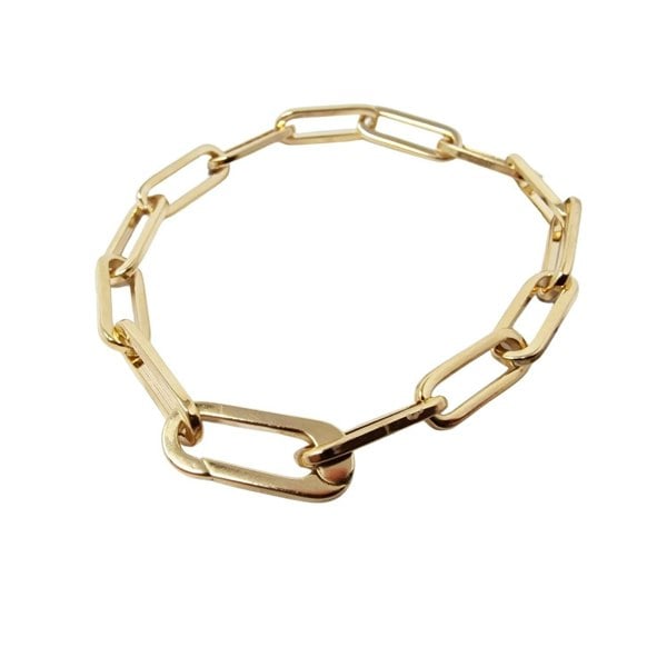 18ct Gold Vermeil Plated Magic Link Charm Bracelet